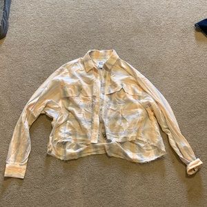 Pastel striped urban outfitters button up